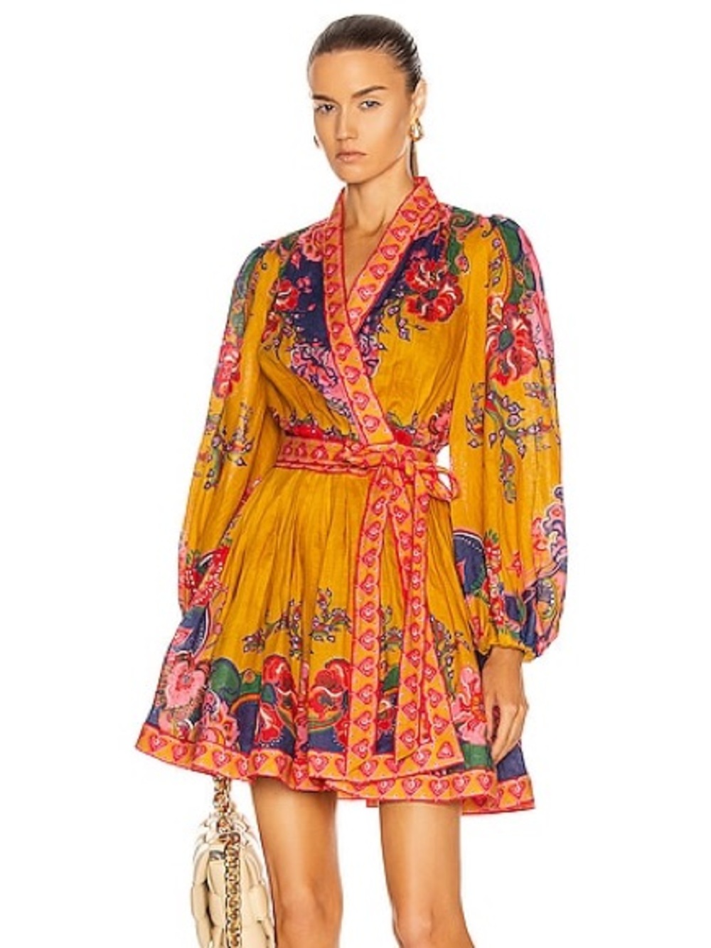 ZIMMERMANN Lovestruck Wrap Mini Dress